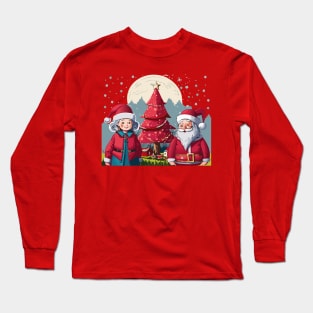 Mr & Mrs Claus Long Sleeve T-Shirt